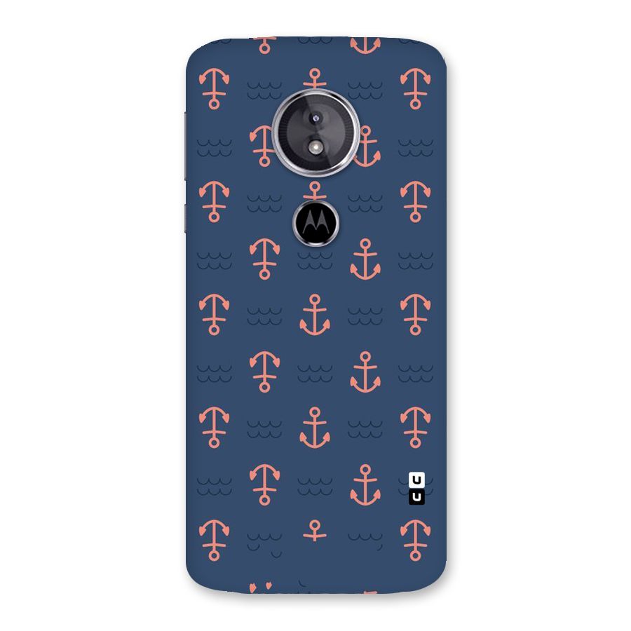 Anchor Sea Blue Back Case for Moto E5