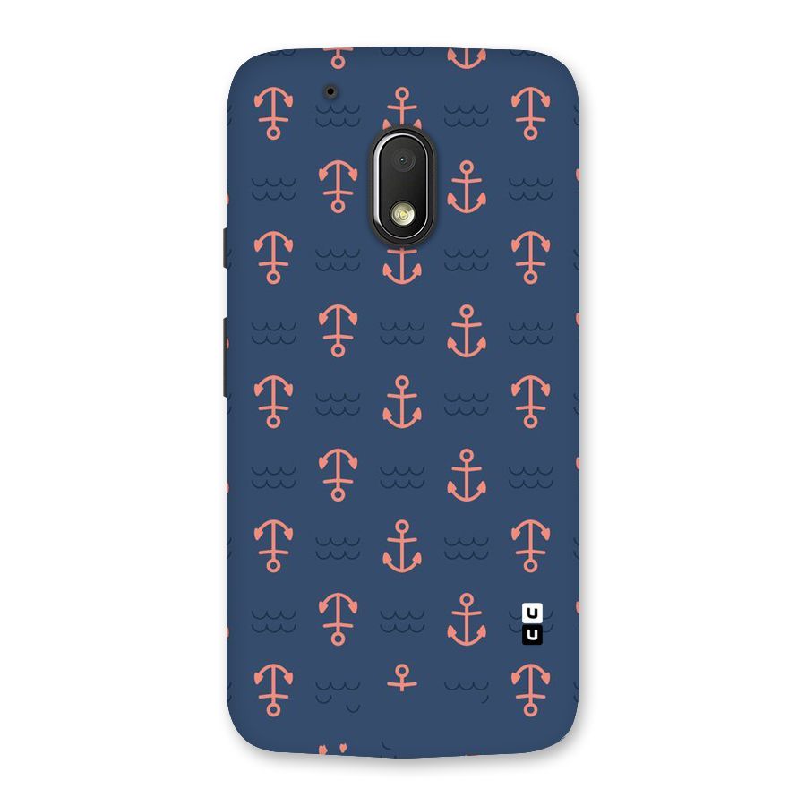 Anchor Sea Blue Back Case for Moto G4 Play