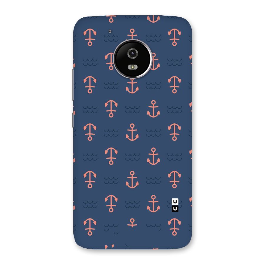 Anchor Sea Blue Back Case for Moto G5