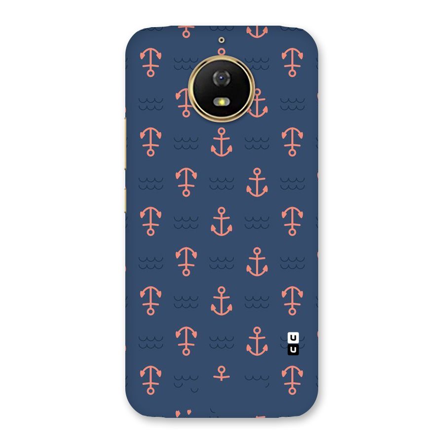 Anchor Sea Blue Back Case for Moto G5s