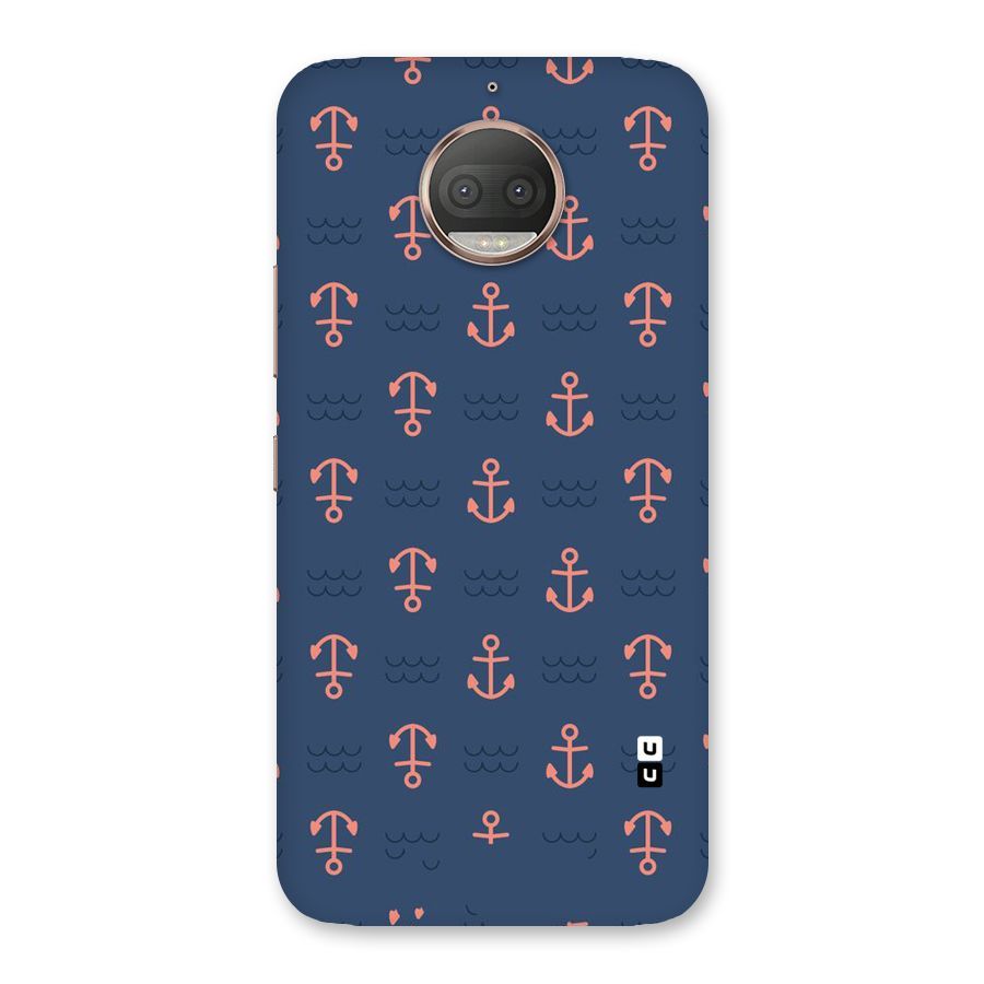 Anchor Sea Blue Back Case for Moto G5s Plus
