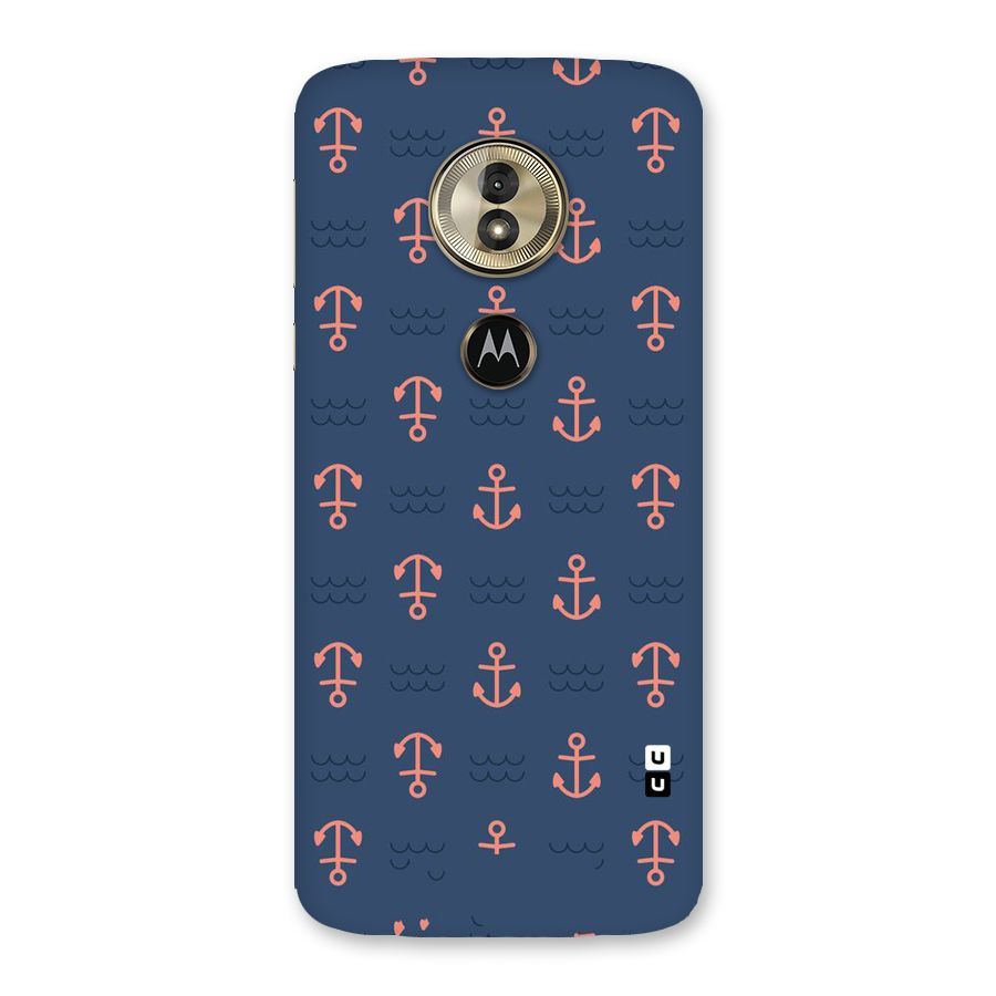Anchor Sea Blue Back Case for Moto G6 Play