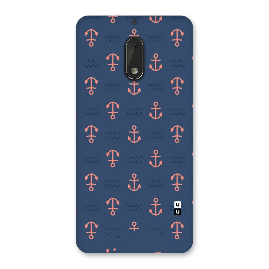Anchor Sea Blue Back Case for Nokia 6
