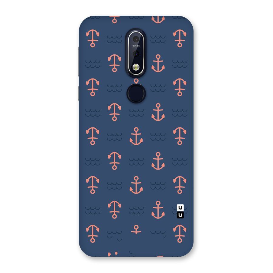Anchor Sea Blue Back Case for Nokia 7.1