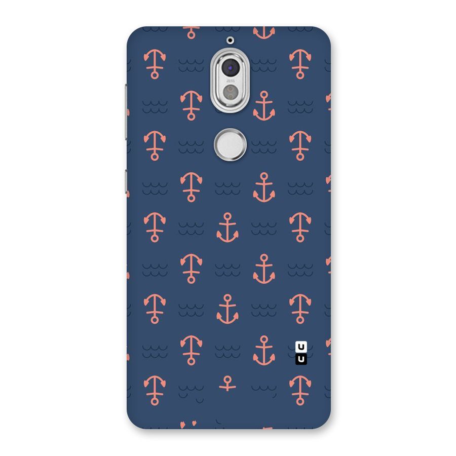 Anchor Sea Blue Back Case for Nokia 7