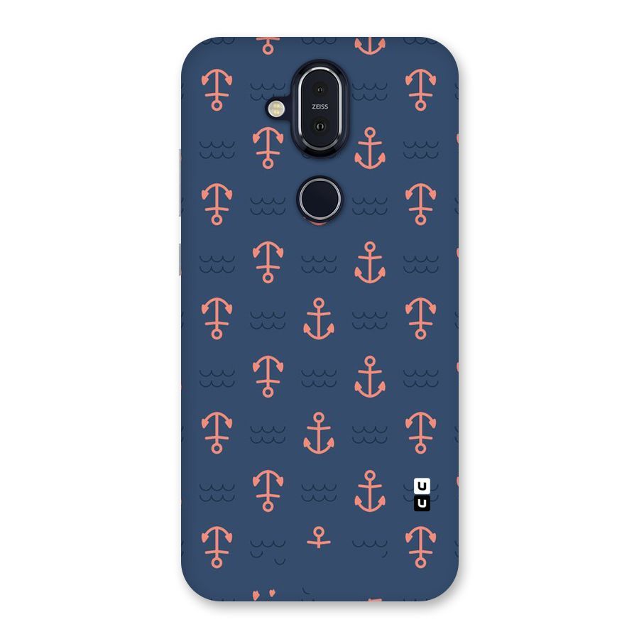 Anchor Sea Blue Back Case for Nokia 8.1