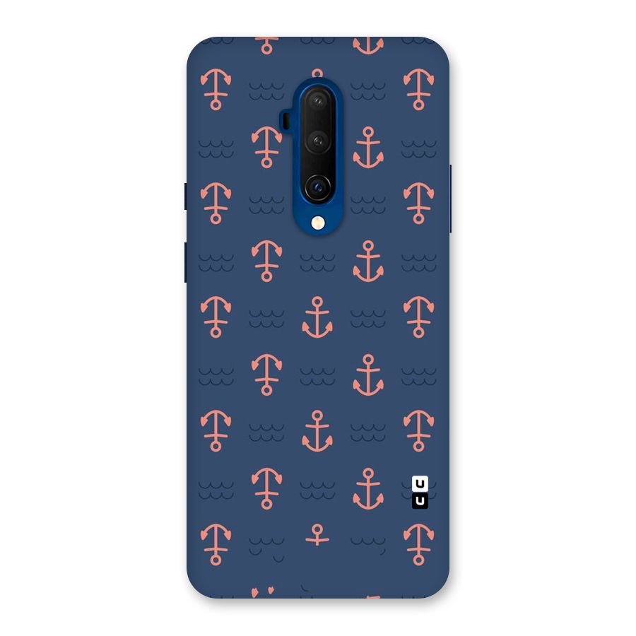 Anchor Sea Blue Back Case for OnePlus 7T Pro