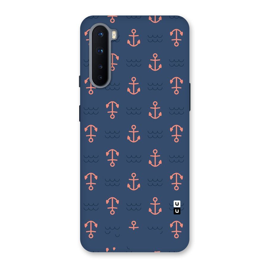 Anchor Sea Blue Back Case for OnePlus Nord