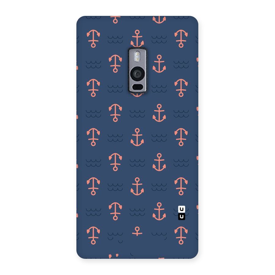 Anchor Sea Blue Back Case for OnePlus Two