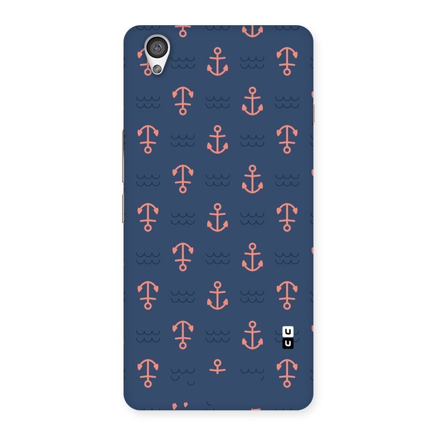 Anchor Sea Blue Back Case for OnePlus X