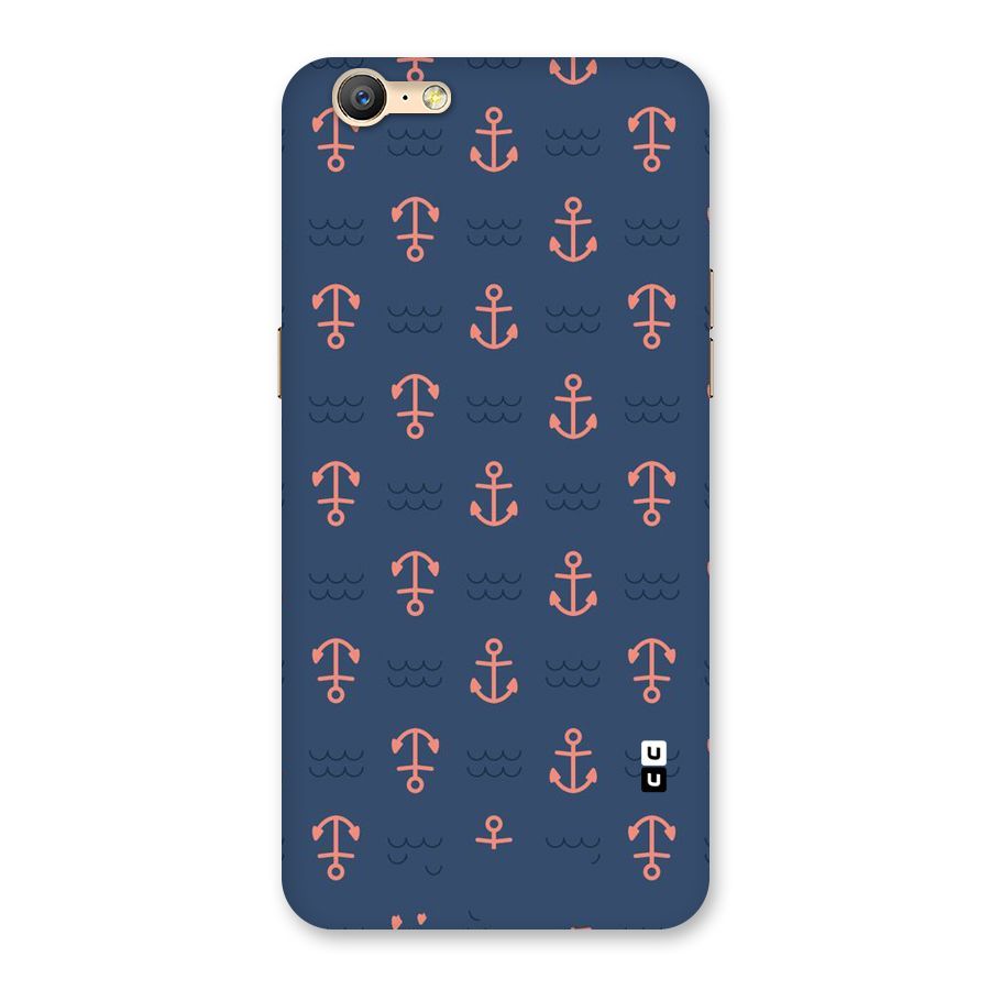 Anchor Sea Blue Back Case for Oppo A39