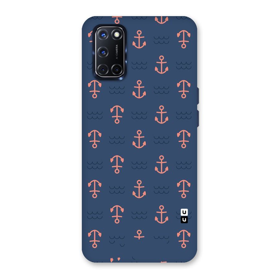 Anchor Sea Blue Back Case for Oppo A52