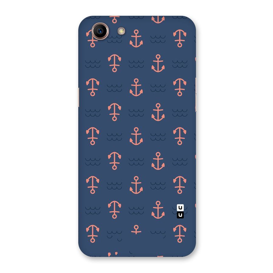 Anchor Sea Blue Back Case for Oppo A83 (2018)