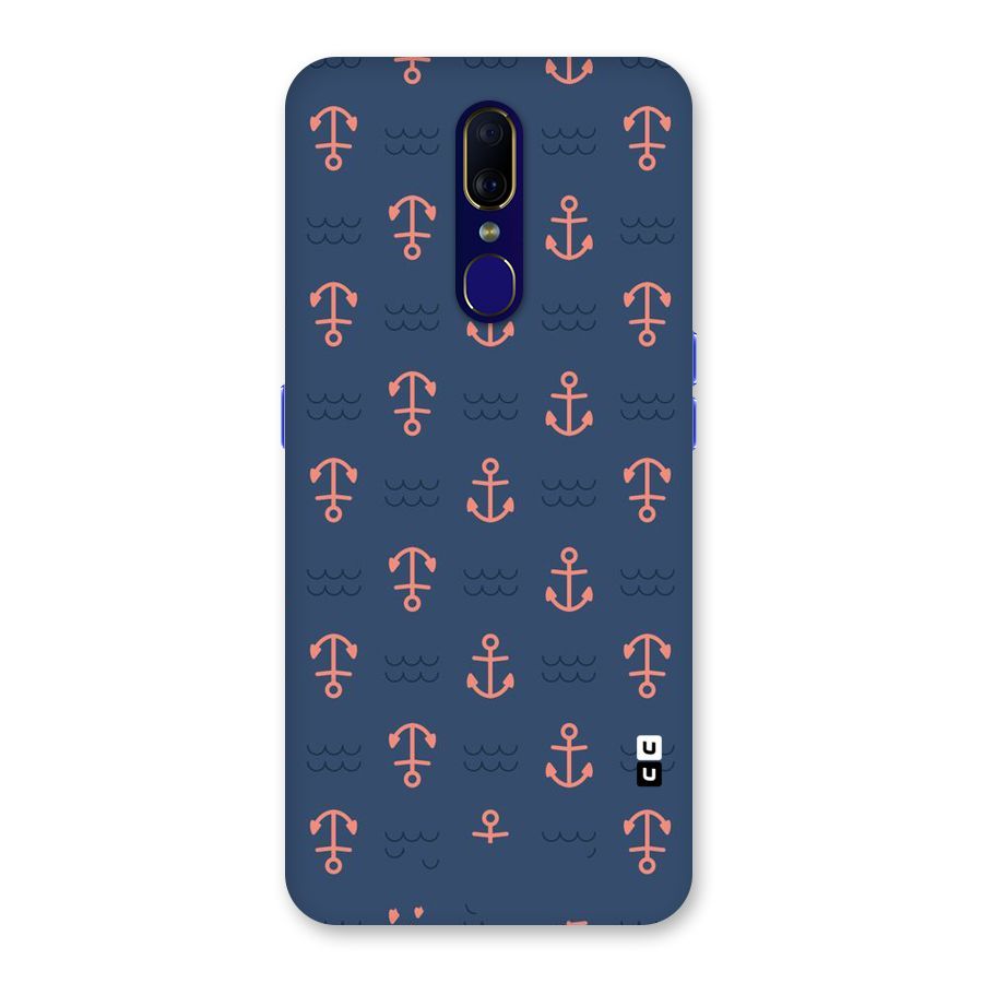 Anchor Sea Blue Back Case for Oppo A9