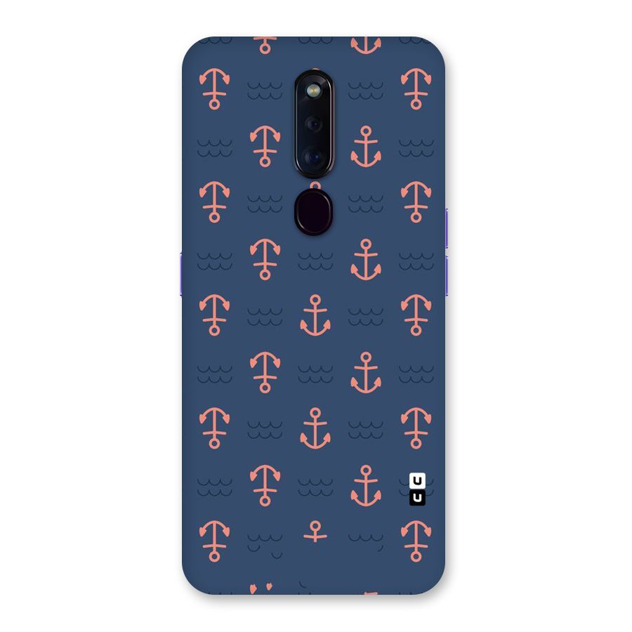 Anchor Sea Blue Back Case for Oppo F11 Pro
