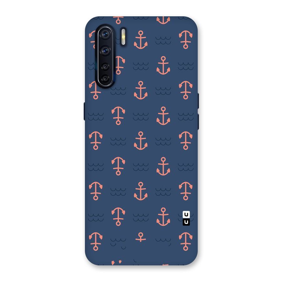 Anchor Sea Blue Back Case for Oppo F15