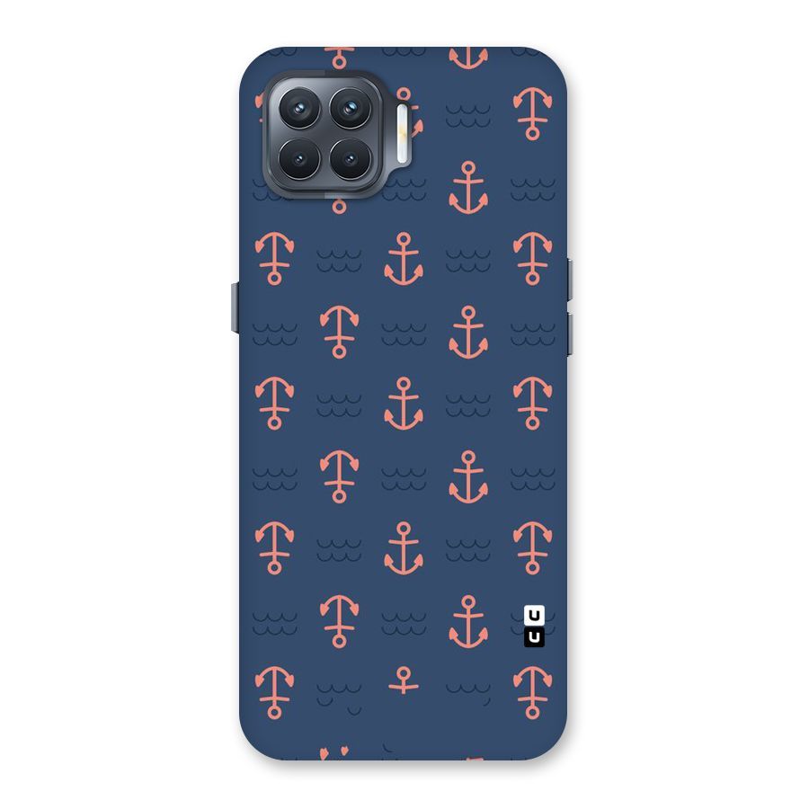 Anchor Sea Blue Back Case for Oppo F17 Pro
