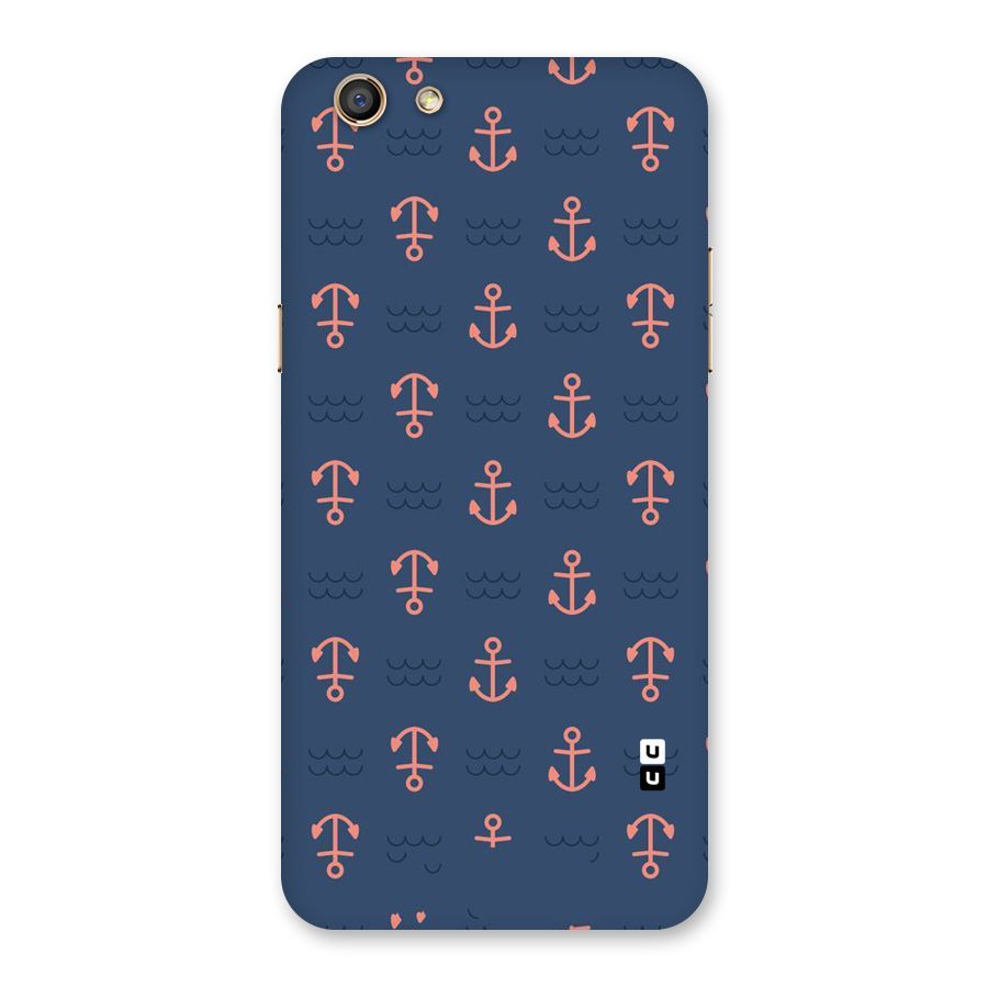 Anchor Sea Blue Back Case for Oppo F3