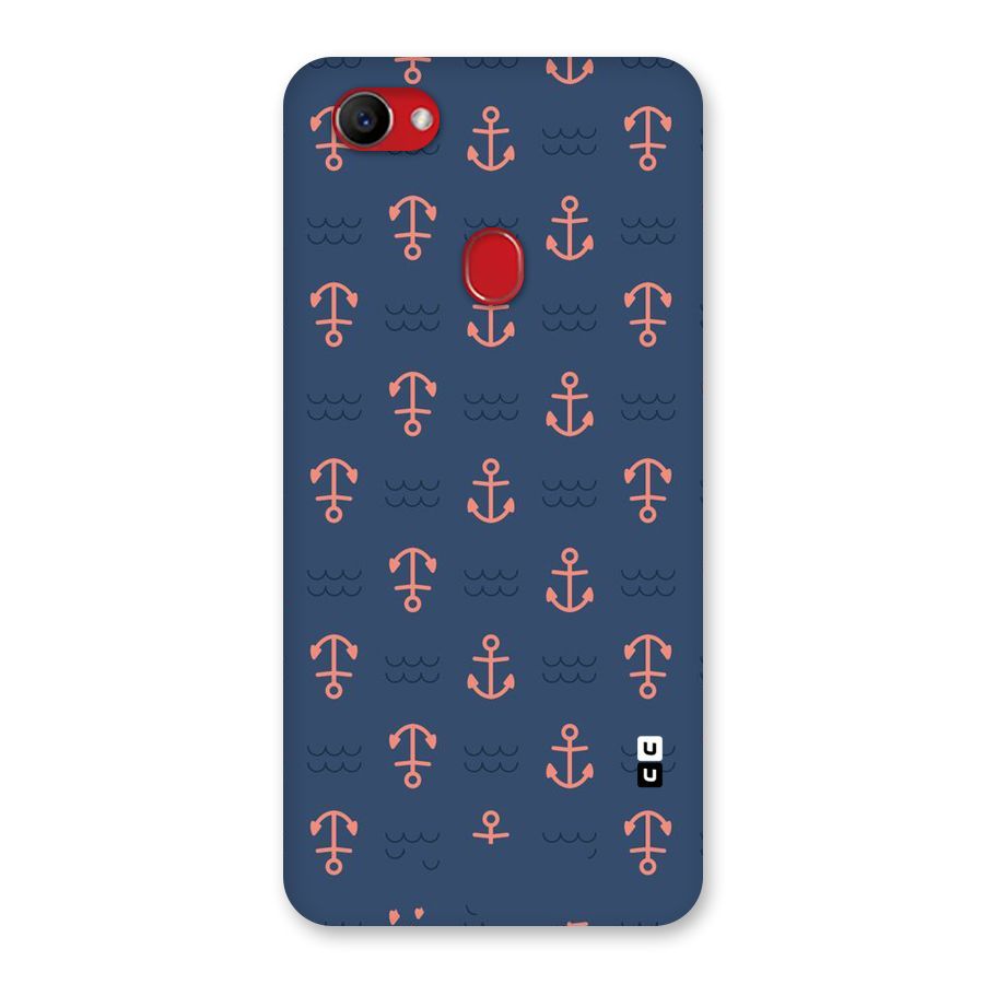 Anchor Sea Blue Back Case for Oppo F7