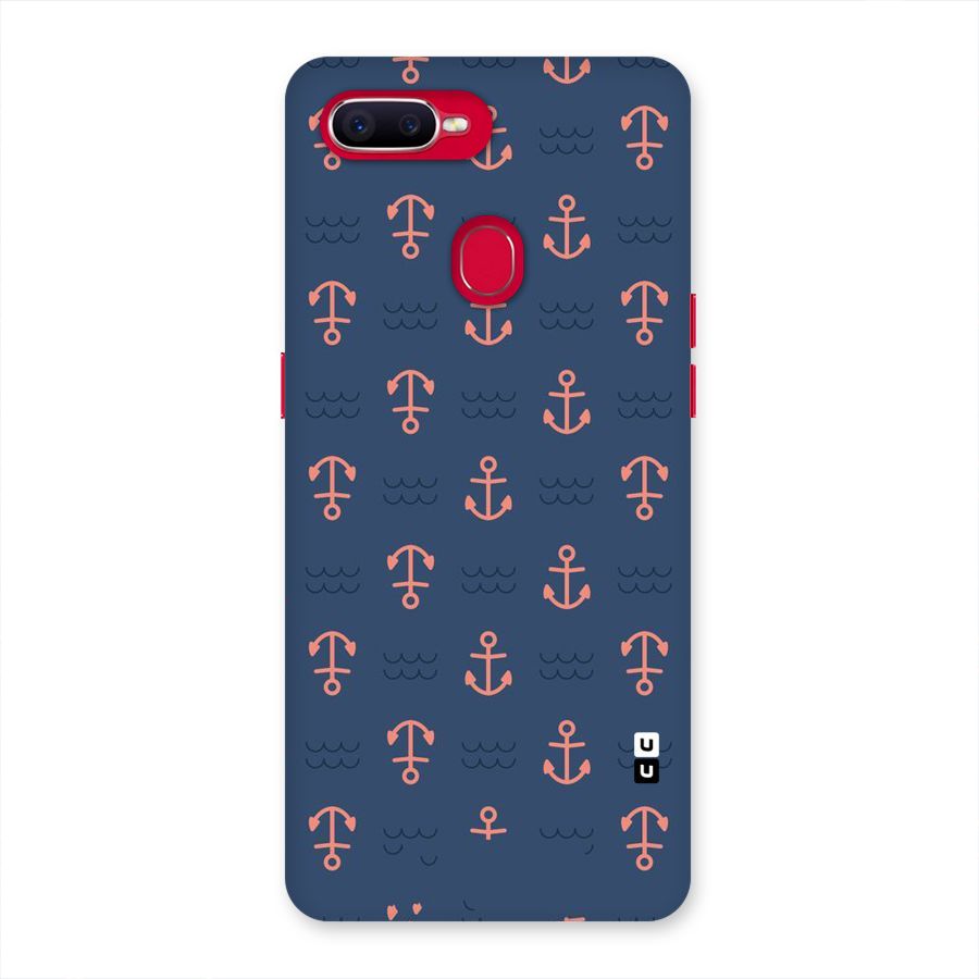Anchor Sea Blue Back Case for Oppo F9 Pro