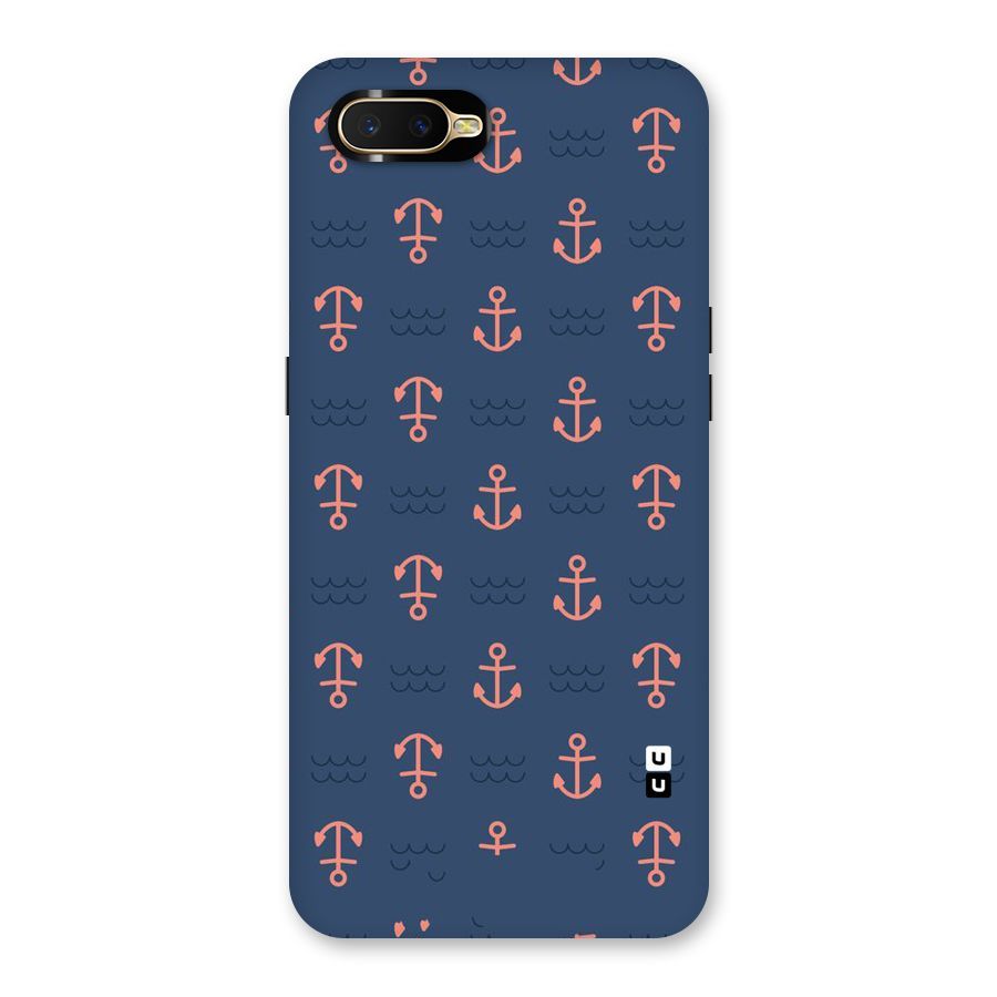 Anchor Sea Blue Back Case for Oppo K1
