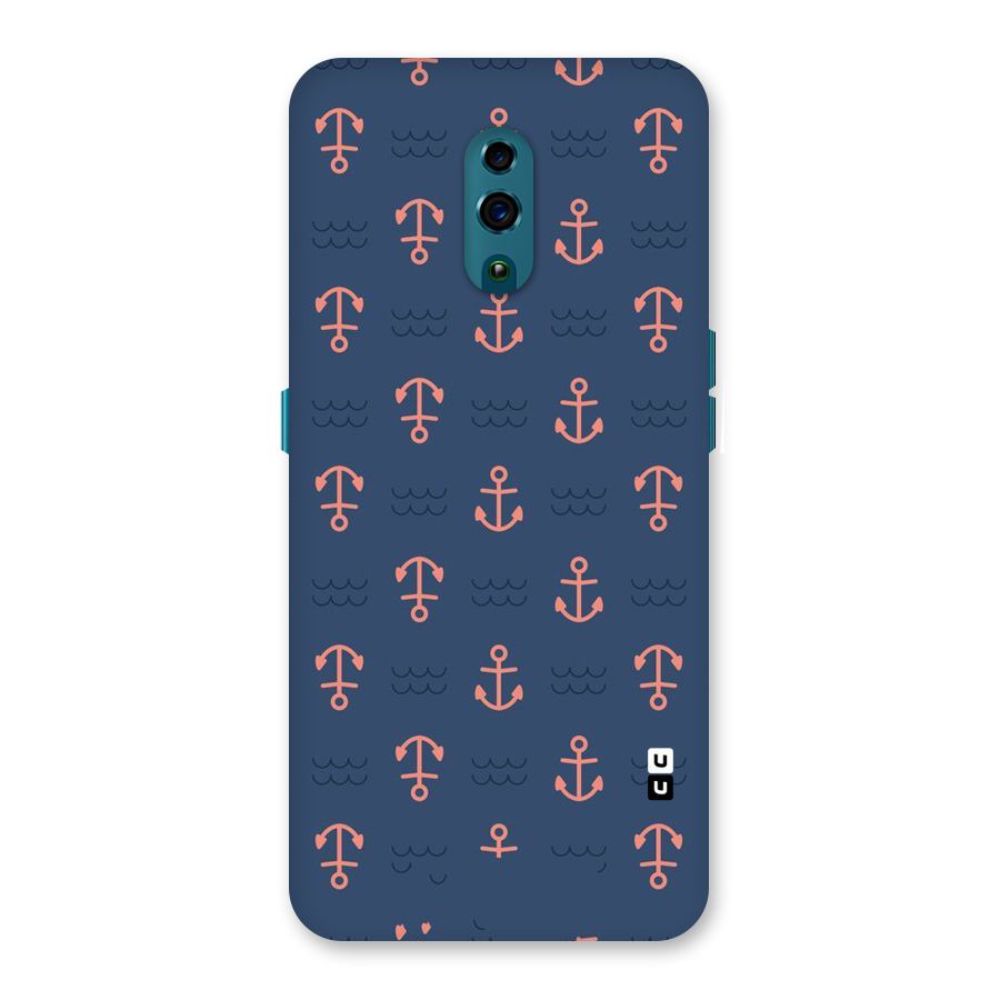 Anchor Sea Blue Back Case for Oppo Reno