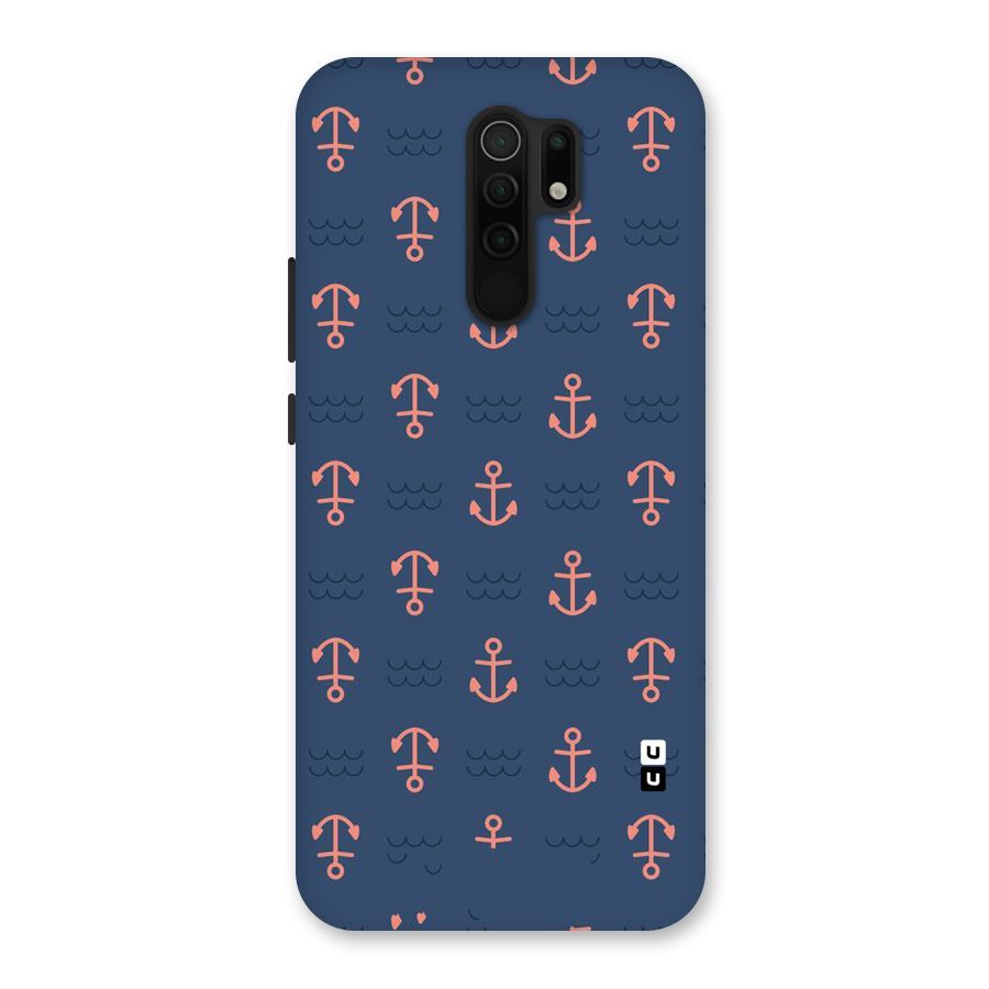 Anchor Sea Blue Back Case for Poco M2