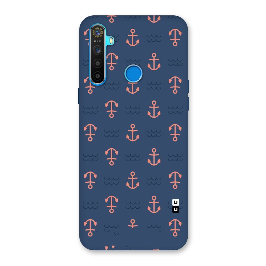 Anchor Sea Blue Back Case for Realme 5s