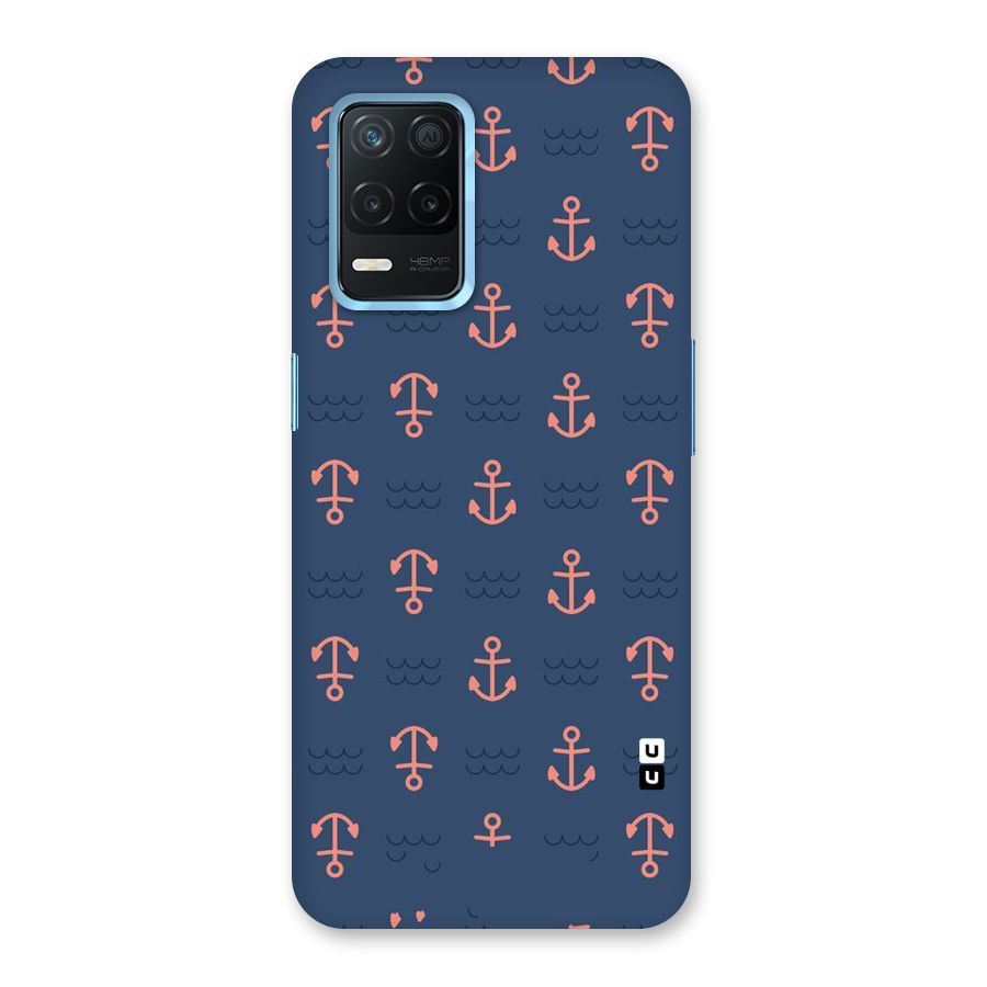 Anchor Sea Blue Back Case for Realme 8 5G