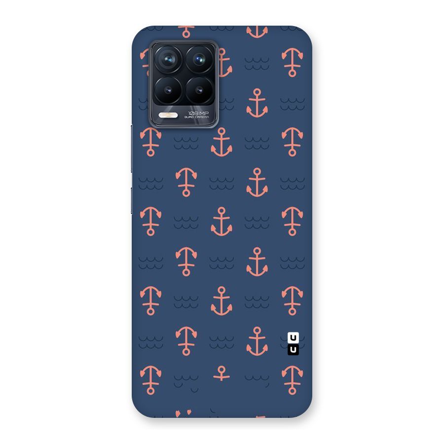 Anchor Sea Blue Back Case for Realme 8 Pro