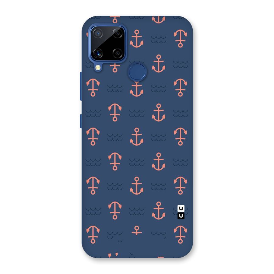 Anchor Sea Blue Back Case for Realme C15