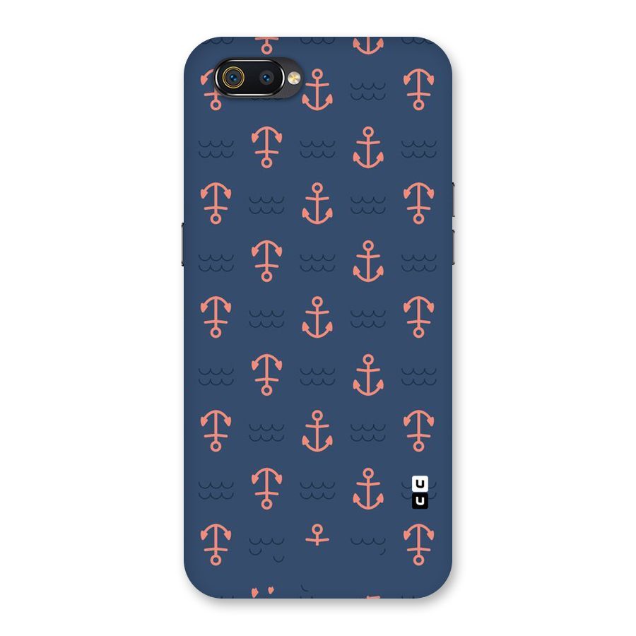 Anchor Sea Blue Back Case for Realme C2