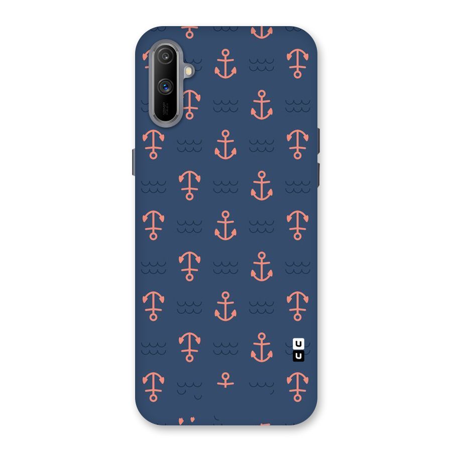 Anchor Sea Blue Back Case for Realme C3