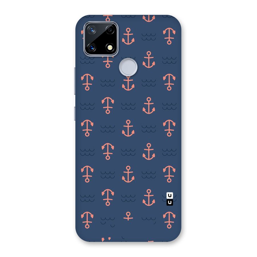 Anchor Sea Blue Back Case for Realme Narzo 20