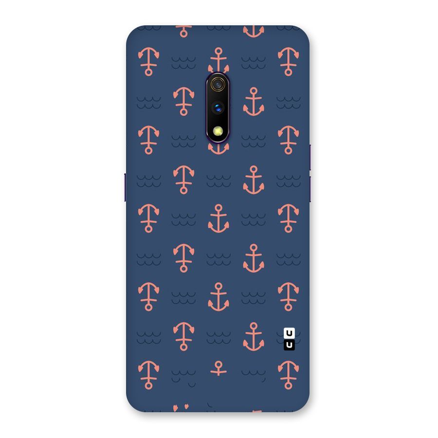 Anchor Sea Blue Back Case for Realme X