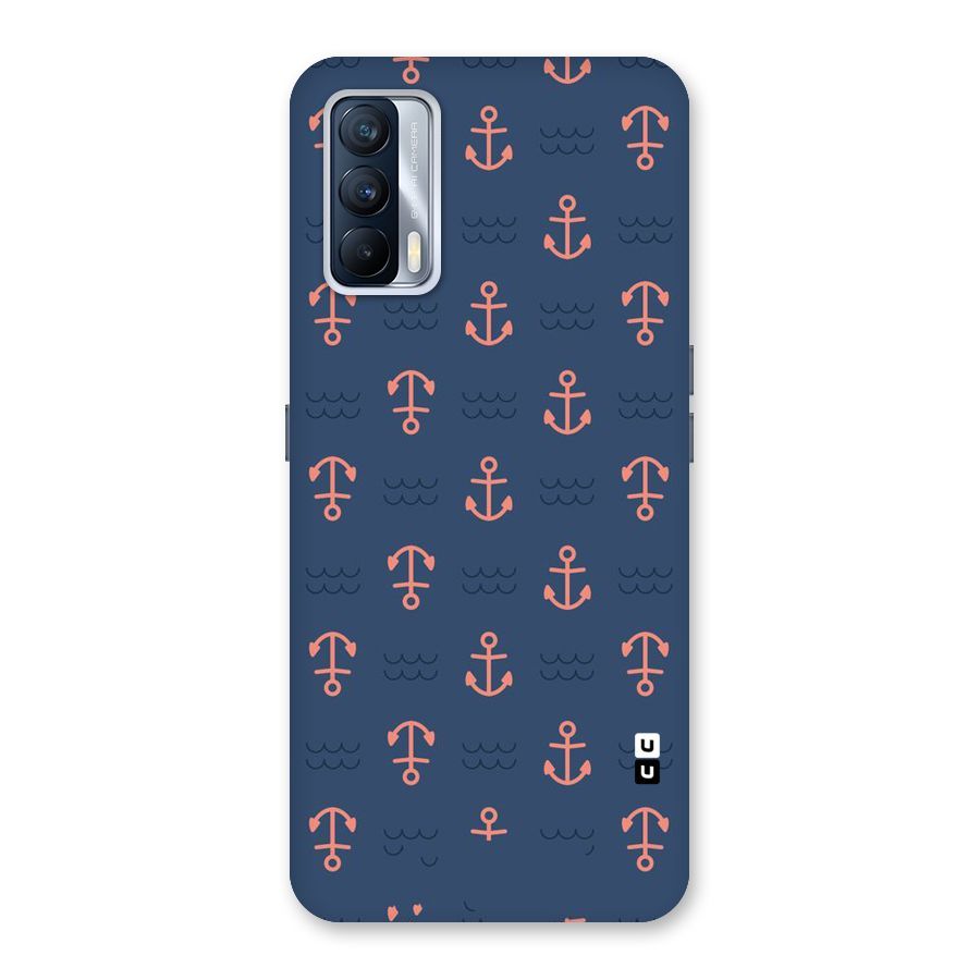 Anchor Sea Blue Back Case for Realme X7