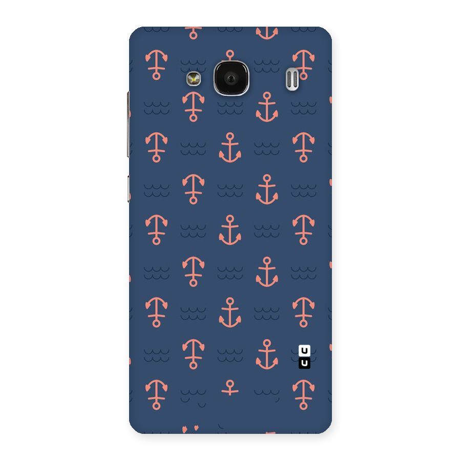 Anchor Sea Blue Back Case for Redmi 2 Prime