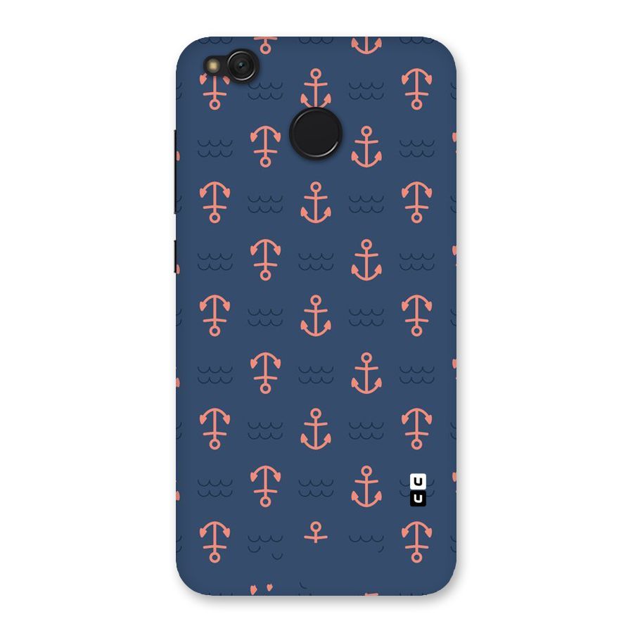 Anchor Sea Blue Back Case for Redmi 4
