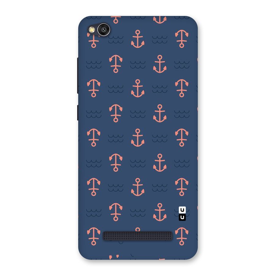 Anchor Sea Blue Back Case for Redmi 4A