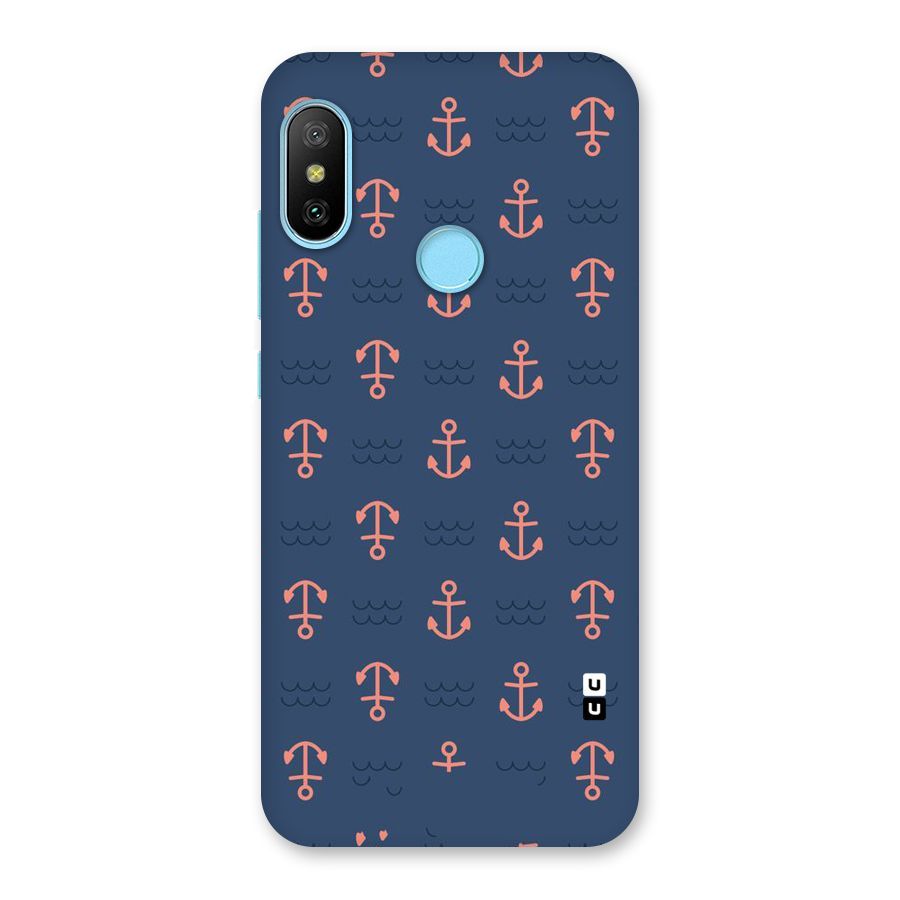 Anchor Sea Blue Back Case for Redmi 6 Pro