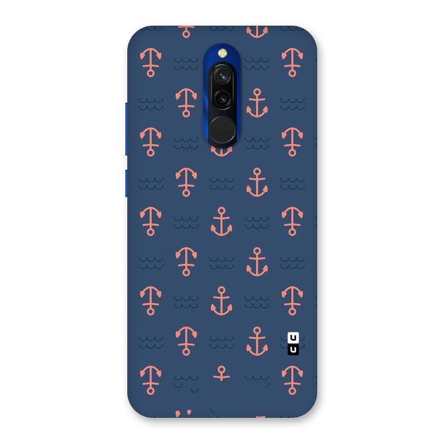 Anchor Sea Blue Back Case for Redmi 8