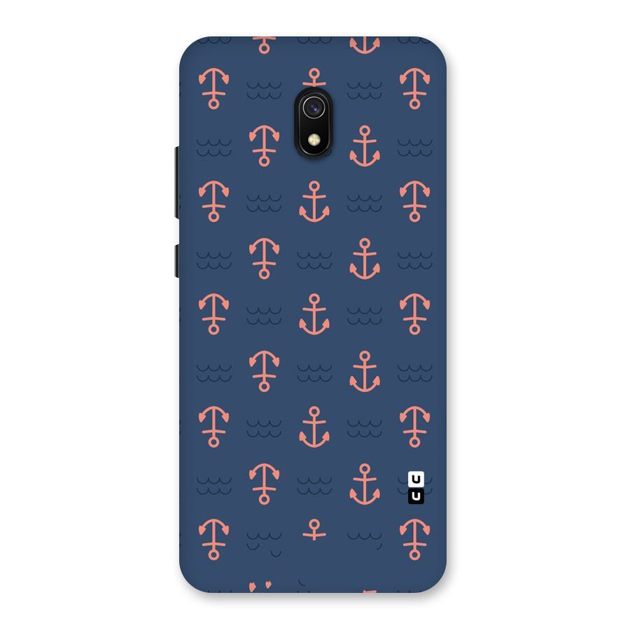 Anchor Sea Blue Back Case for Redmi 8A