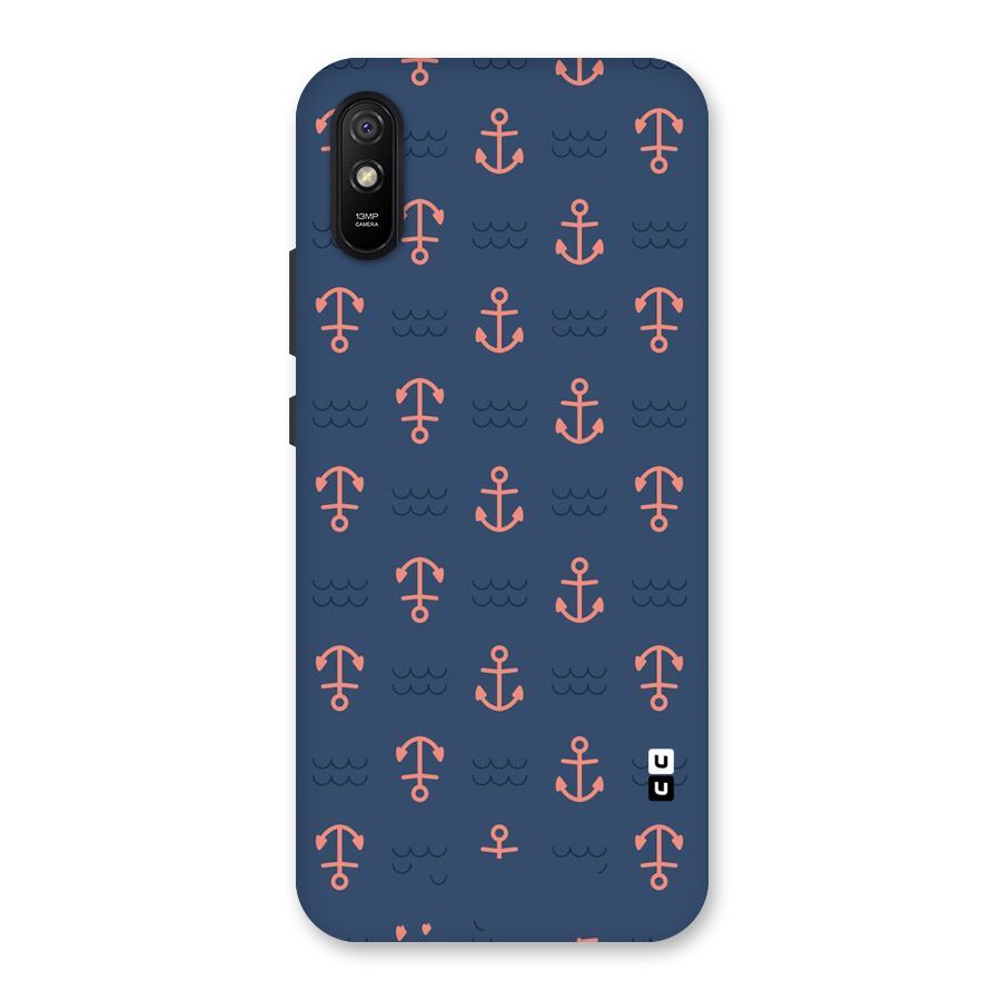 Anchor Sea Blue Back Case for Redmi 9A