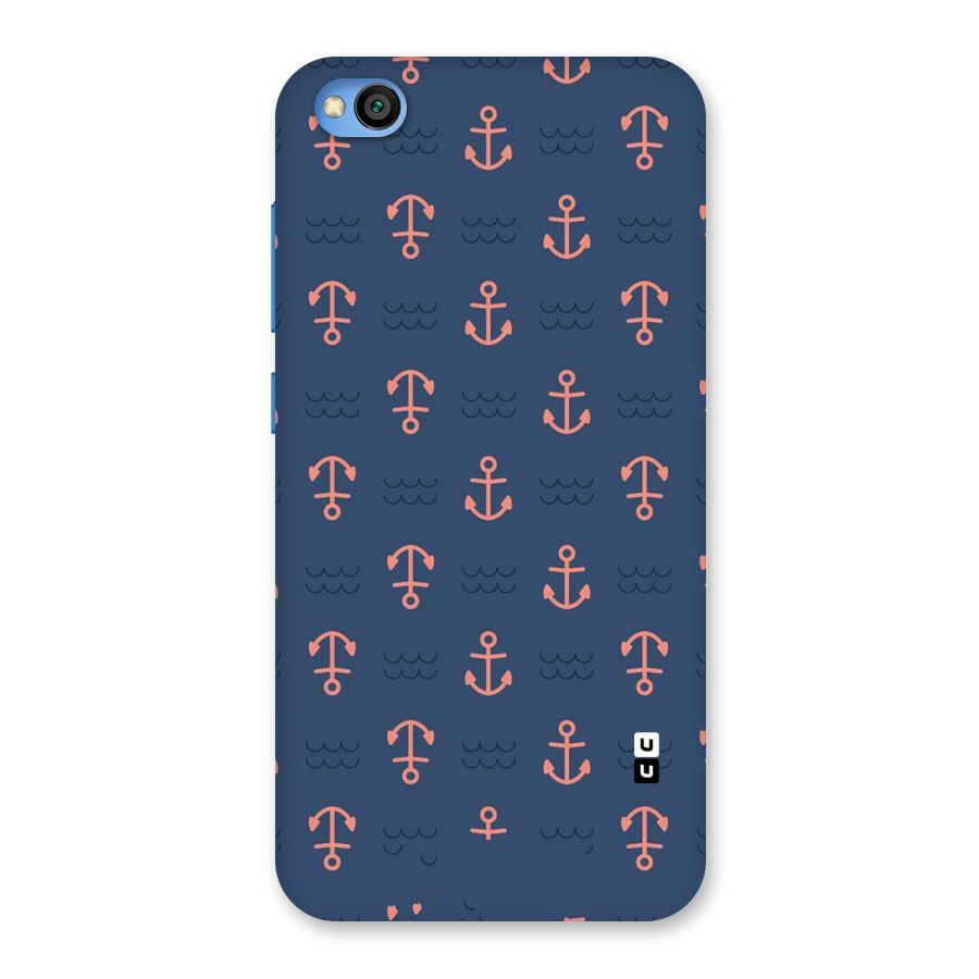 Anchor Sea Blue Back Case for Redmi Go