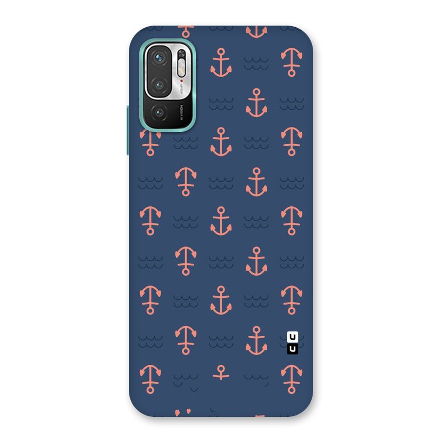 Anchor Sea Blue Back Case for Redmi Note 10T 5G