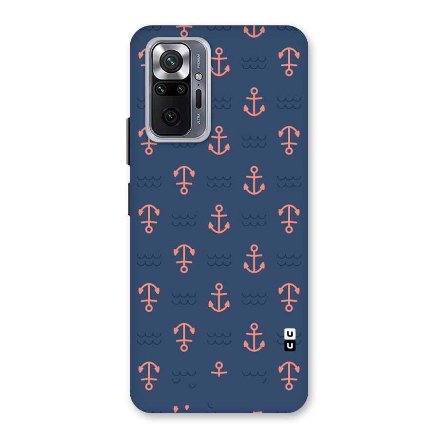 Anchor Sea Blue Back Case for Redmi Note 10 Pro