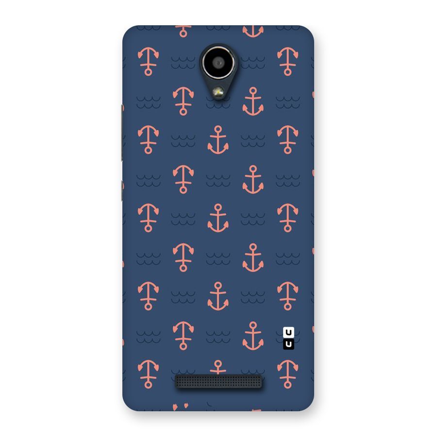 Anchor Sea Blue Back Case for Redmi Note 2