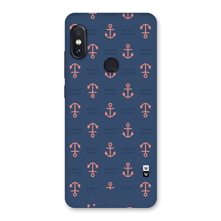 Anchor Sea Blue Back Case for Redmi Note 5 Pro
