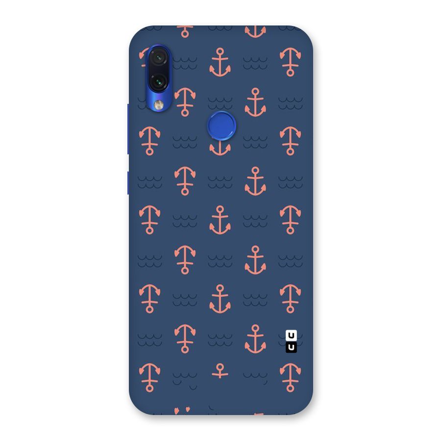 Anchor Sea Blue Back Case for Redmi Note 7