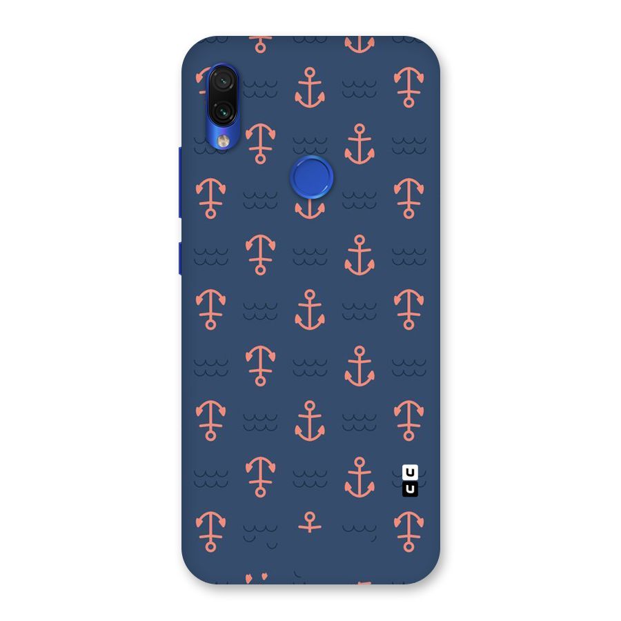 Anchor Sea Blue Back Case for Redmi Note 7S